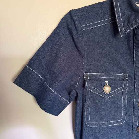 Marc By Marc Jacobs Denim Jean Button Dress with Belt Size 0 - Picture 5 of 11